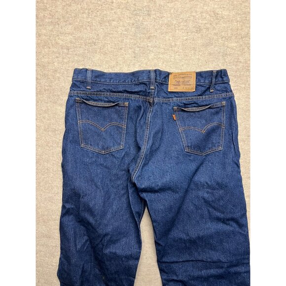 Vintage Levi's 505 Orange Tab Straight Leg Medium Wash Denim Jeans 42 X 34 - Picture 4 of 10